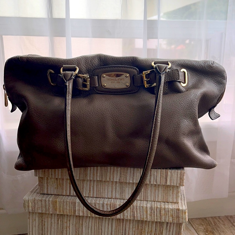 Michael Kors Taupe Leather Handbag